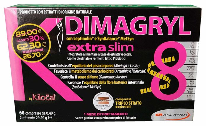 K-Dimagryl 8 Extra Slim by Kilocal: integratore dimagrante a base di estratti vegetali, funziona davvero? Recensioni, opinioni e prezzo
